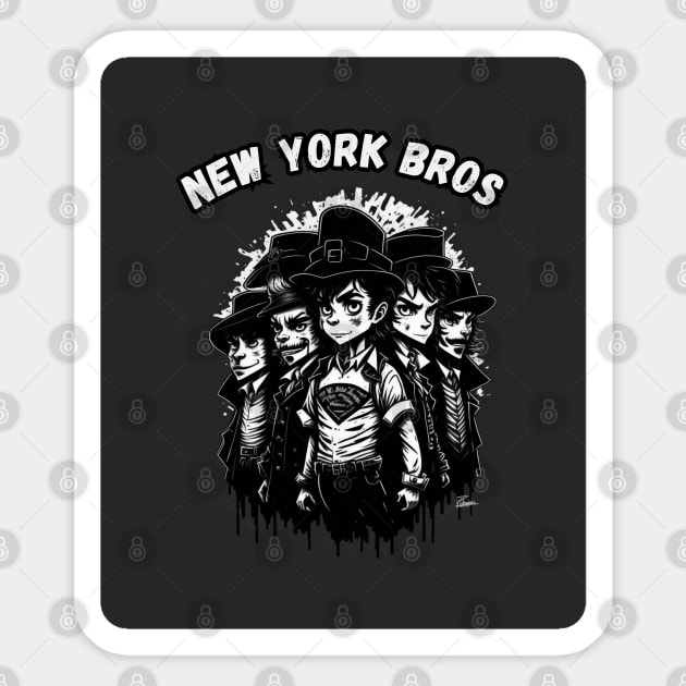 New York Bros Sticker by Signum